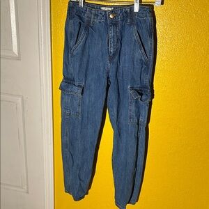 Universal Thread Blue Boyfriend Jeans with Cargo Style